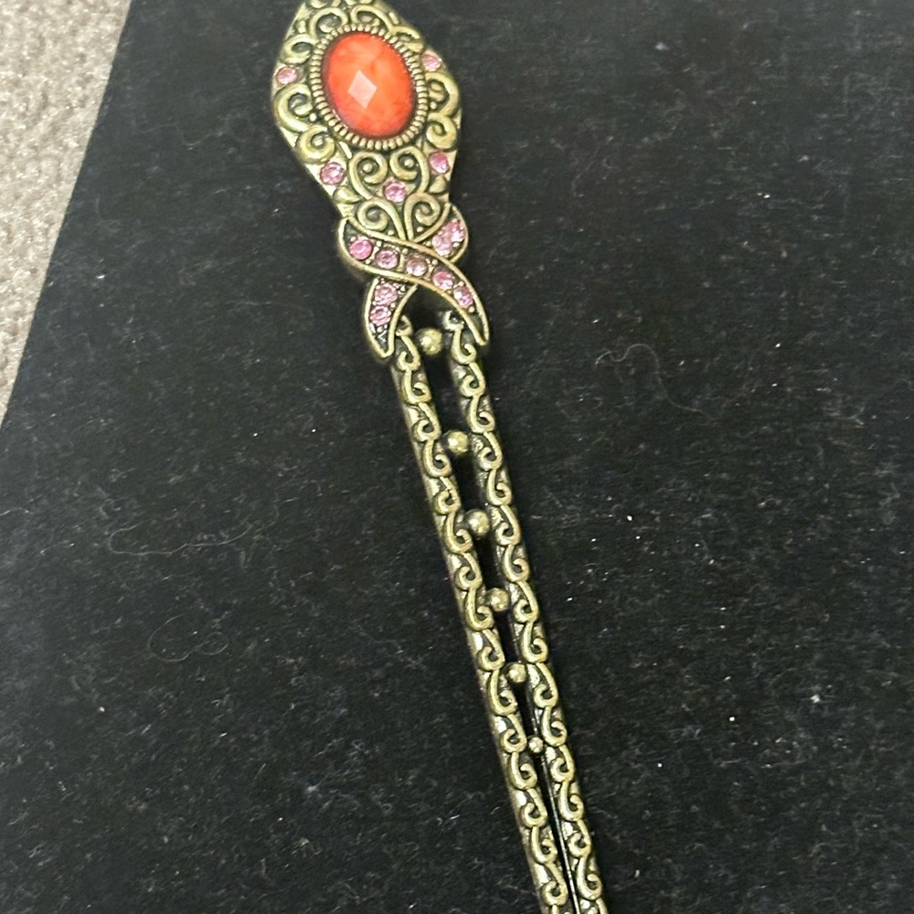 Vintage breast cancer hair pick